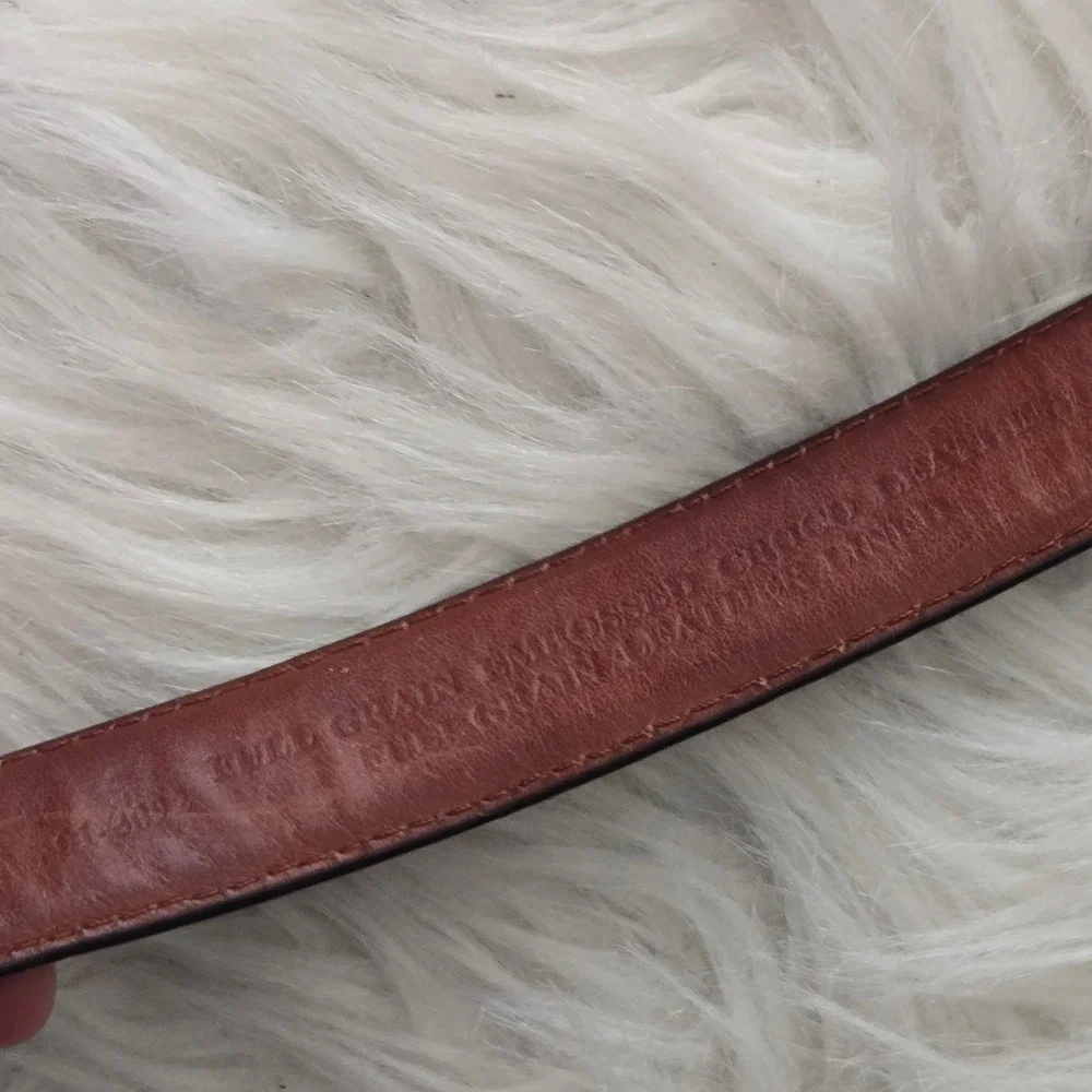 Mens Brown Croco Embossed Leather Golf Belt Silver Western Buckle Golf Clubs 38
